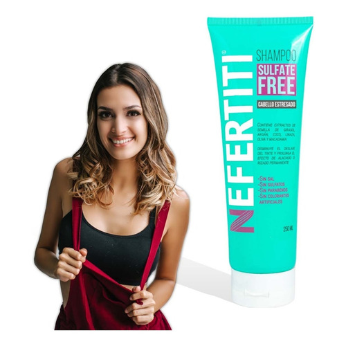 Nefertiti Sulfate Free Shampoo 250ml Cabello Estresado