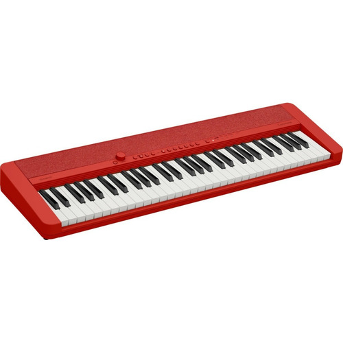 Casio Ct S1 Teclado De 5 Octavas + Adaptador Bluetooth Color Red