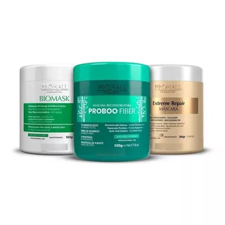 Kit Cronograma Hidratação Nutrição Reconstrução Prohall