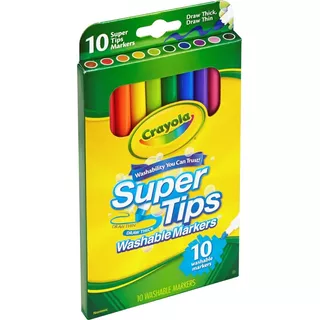 Crayola Super Tips Marcadores Caja De 10