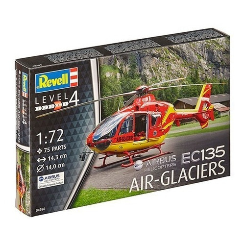 Helicóptero Revell 04986 Airbus Ec135 Air-Glaciers, 1/72