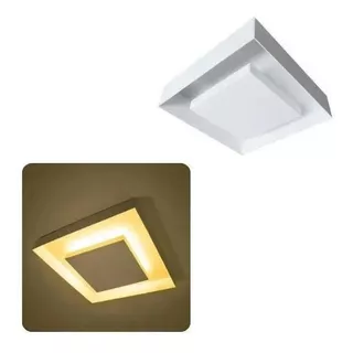 Plafon Sobrepor 30x30 E27 Luz Indireta Cor Branco 110v/220v