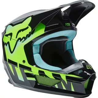 Casco Motocross Fox Niño - Yth V1 Trice #26782 Color Teal Tamaño Del Casco S