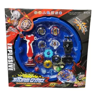 Beyblade Estadio Arena Batalla Gigante Lanzadores Trompos