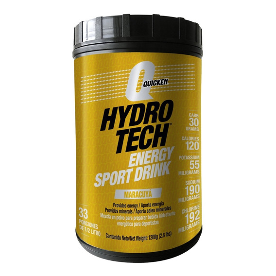 Hidratante Energética Hydrotech Maracuyá 1200g Shaker Whey