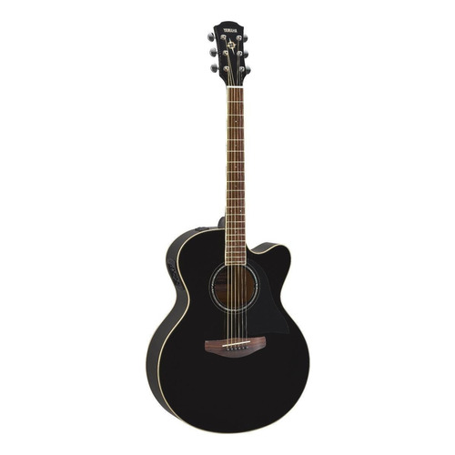 Guitarra Electroacústica Yamaha CPX600 para diestros black brillante