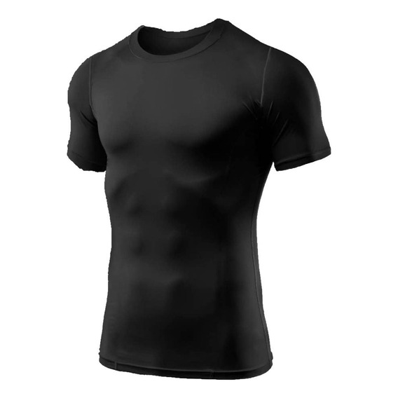 Playera Deportiva Compresión Correr Manga Corta Gym