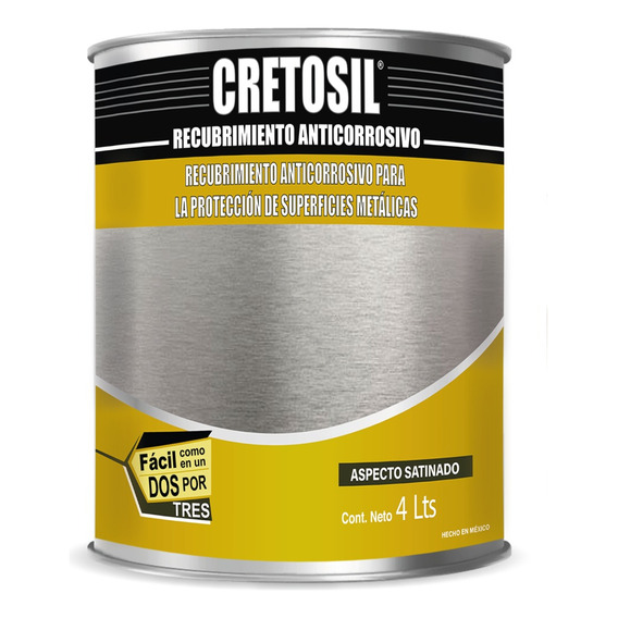 Cretosil Recubrimiento Anticorrosivo 4 Lts