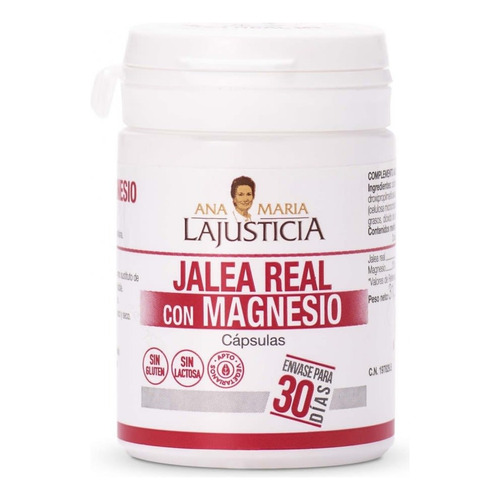 Jalea Real Con Magnesio (60 Cap.) Sabor Sin Sabor