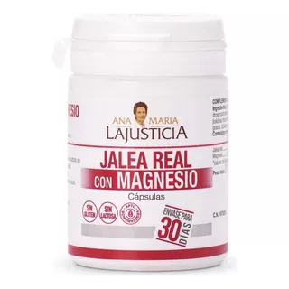 Jalea Real Con Magnesio (60 Cap.) Sabor Sin Sabor