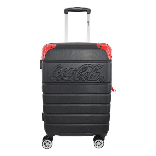 Maleta Coca Cola® Chica 20 Inch Rígida Abs Carry On Avion Color Negro