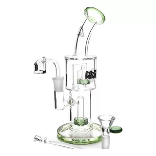 Bong Squadafum Pirex Premium Percolador Dab Wax Estuche 