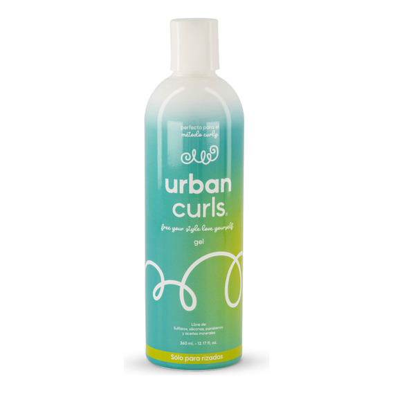 Gel Para Cabello Rizado Urban Curls Hidrata Anti Frizz 360ml