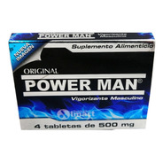 Power Man 4 Tabletas De 500 Mg Original