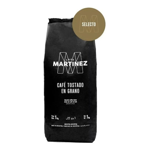 Café Martinez en grano tostado Selecto 1kg