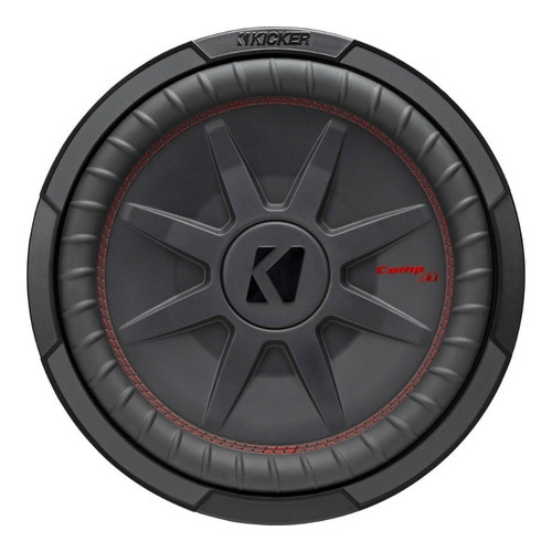 Subwoofer Plano Kicker 48cwrt124 12 PuLG Comprt 1000w 4 Ohms Color Gris Oscuro