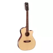 Guitarra Acústica Cort Grand Regal Ga-medx-12 Para Diestros Poro Abierto
