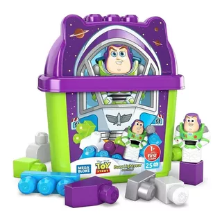 Mega Bloks Balde De Blocos Buzz Lightyear 25pçs Gwf92 Mattel