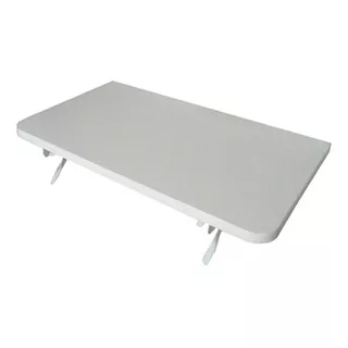 Mesa De Parede Dobrável 60cm Mdf Branco Prateleira P/cozinha