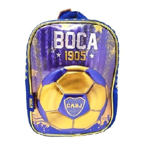 Mochila Cresko Boca Juniors Jardin Espalda 30cm - Bo005 Color Azul