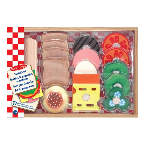 Set De Cocina Melissa & Doug Juego De Sandwiches +3