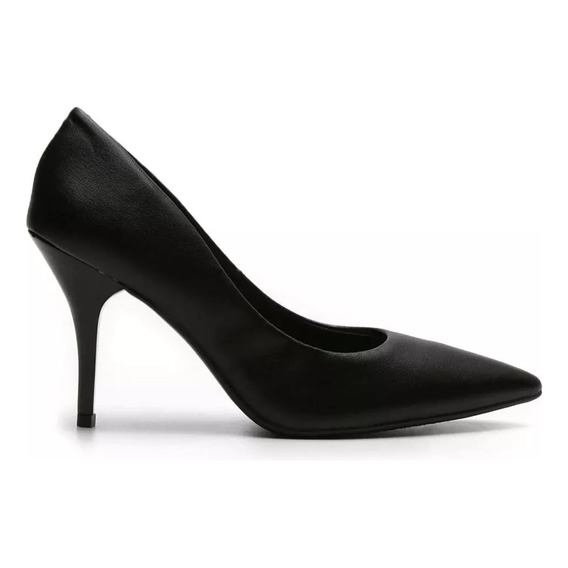 Stiletto Negro En Punta Mujer Beira Rio