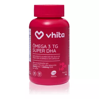 Ômega 3 Super Dha Tg 1000mg - 60 Cápsulas - Vhita