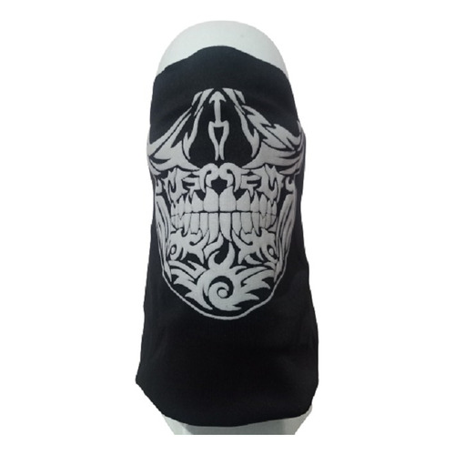 Buff Bandana Multifuncional Headwear Upf 50 Ultra Stretch Color Negro Diseño De La Tela Calavera Talla Unitalla Adulto