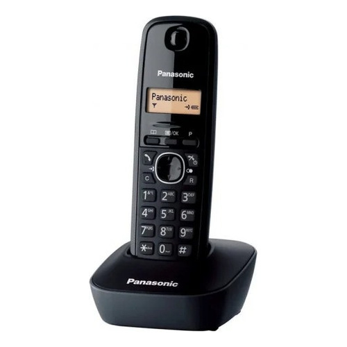 Teléfono Panasonic  Panasonic KX-TG1611 inalámbrico 220V - color negro