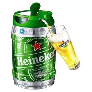 Cerveza Heineken Barril 5 Litros 100% Holandesa Original 