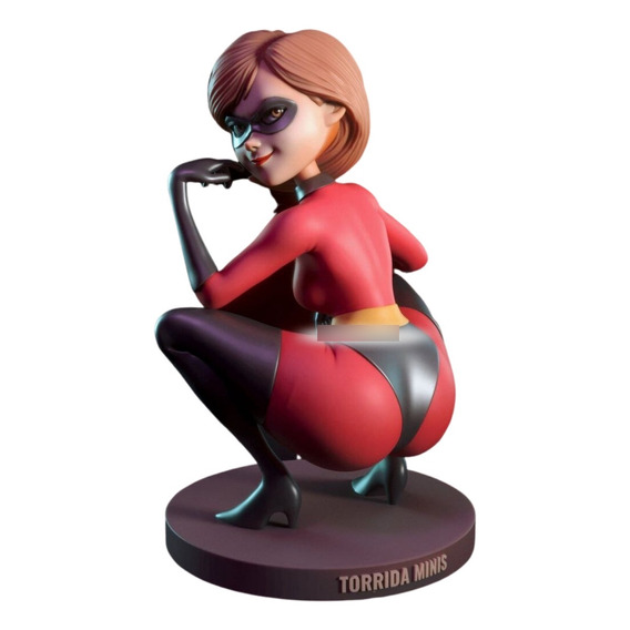 Figura Elastigirl Sfw/nsfw Coleccionable Impreso 3d 17cm