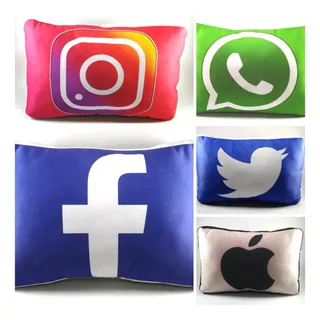 Cojines Almohadas Redes Sociales Emojis Apple Like Whatsapp