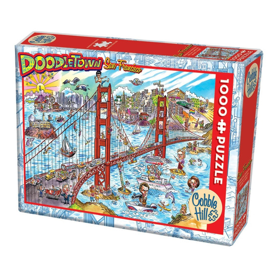Rompecabeza - Doodle Town: San Francisco 1000pcs