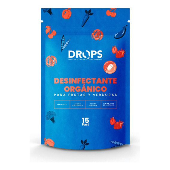 Desinfectante Drops De Frutas Y Verduras Organico