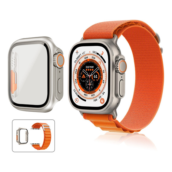 Correa + Funda Para Apple Watch Series 9 8 7 6 Se Protector