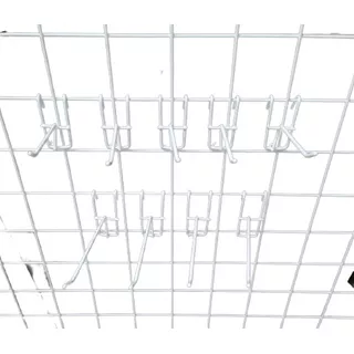 Mensula Gancho Para Panel De Alambre Ranurado De 15cm 10unid