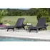 Juego De Reposeras Y Mesa Gris Pacific Sun Keter