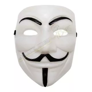 Máscara Anonymous V Vingança Branca Terror / Halloween