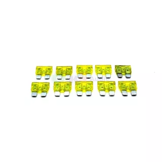 Paquete 10 Fusibles De 18x18x6mm 20a Verde Rockseries Atc20p