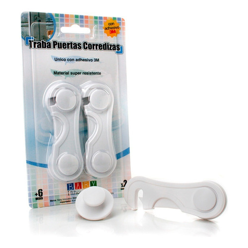 Traba Puertas Corrediza Para Alacenas Y Bajo-mesadas - Baby Innovation Color Blanco