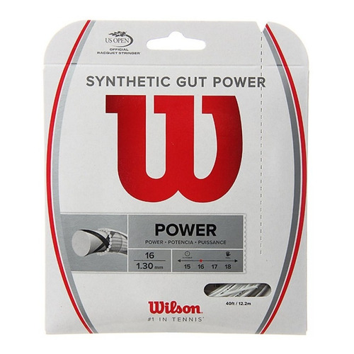 Set De Cuerda Synthetic Gut Power Blanca Wilson 