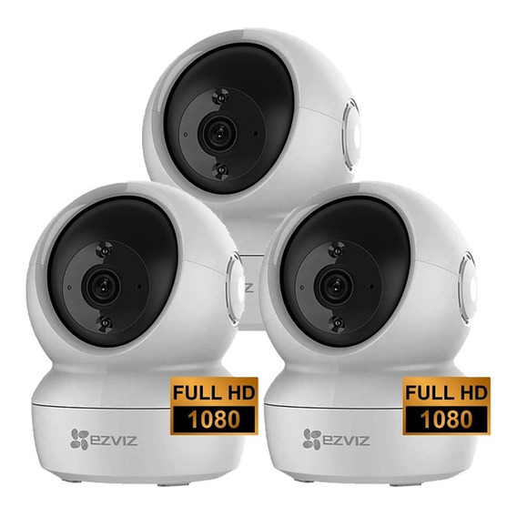 Kit 3 Camara Seguridad Ip 1080p Motorizado Wifi Nocturna Hd