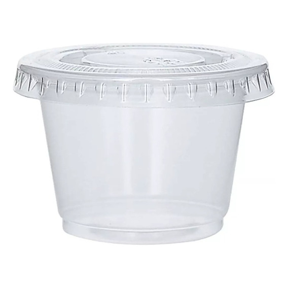 Vaso Souffle 4 Oz Ó 102 Ml 4a Con Tapa C/100 Juegos Reyma