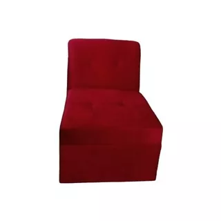 Sofá Individual Genérica Clásico Confortable Rojo