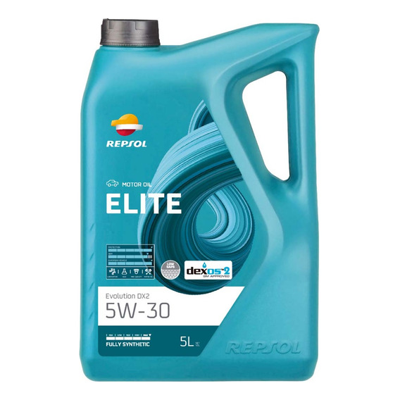 Aceite Sintetico Repsol Elite Evolution Dx2 5w30 Sn/cf 5 L