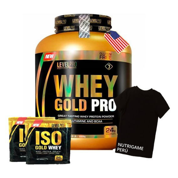 Proteina Whey Gold Pro 6.6lbs Level Pro - Tienda Fisica