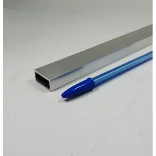 Tubo Aluminio Retangular 1 X 1/2 (2,54cm X 1,27cm) C/ 1mt