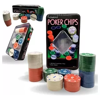 Poker Chips 100 Fichas Numeradas+ficha Dealer Jogo Tabuleiro