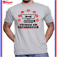 Kit 5 Camiseta Curso Técnico Informática Opções/tamanho/cor