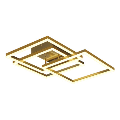 Plafon Led Dorado L6560 60w Cuadrados Alta Potencia Mks 